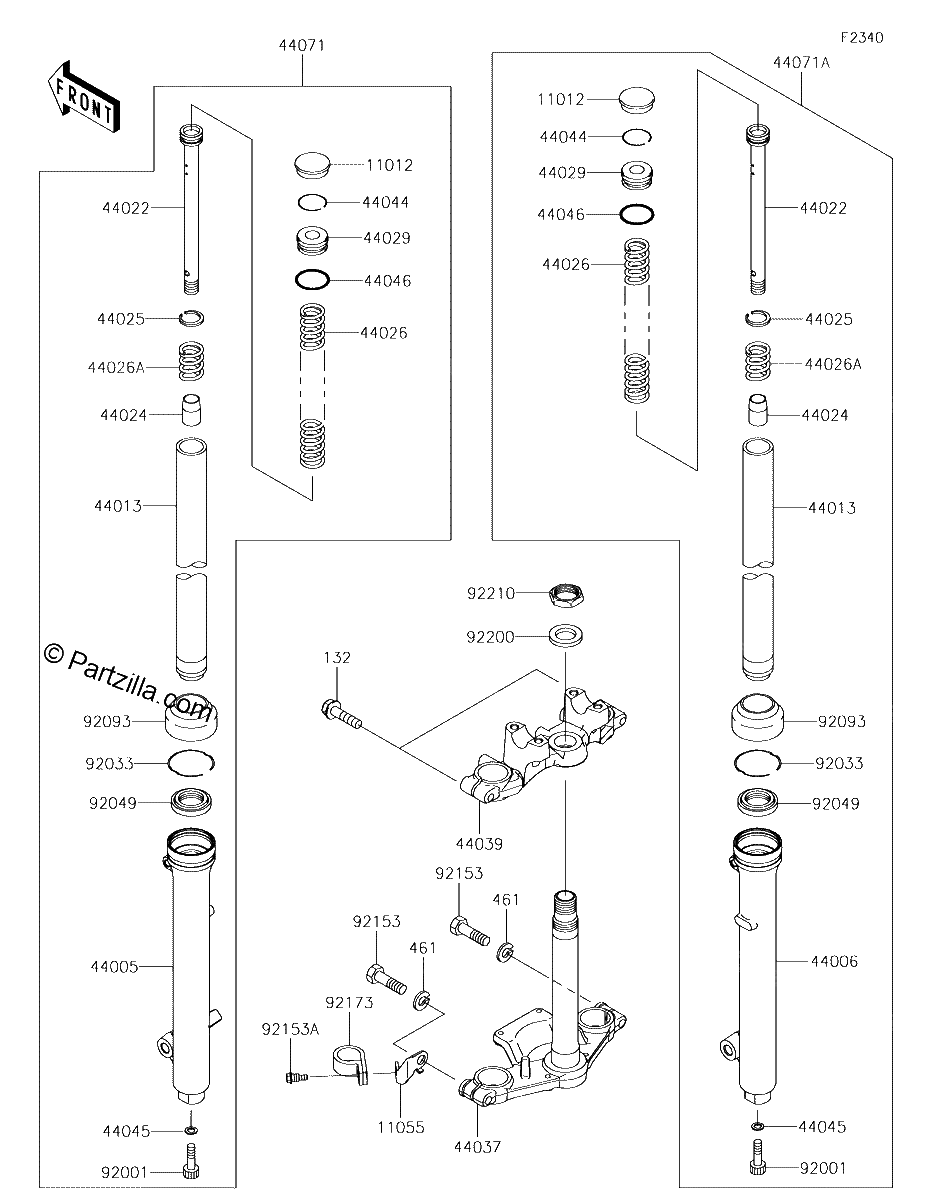 Diagrama de FRONT FORK
