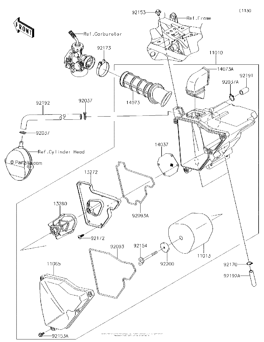 Diagrama de AIR CLEANER