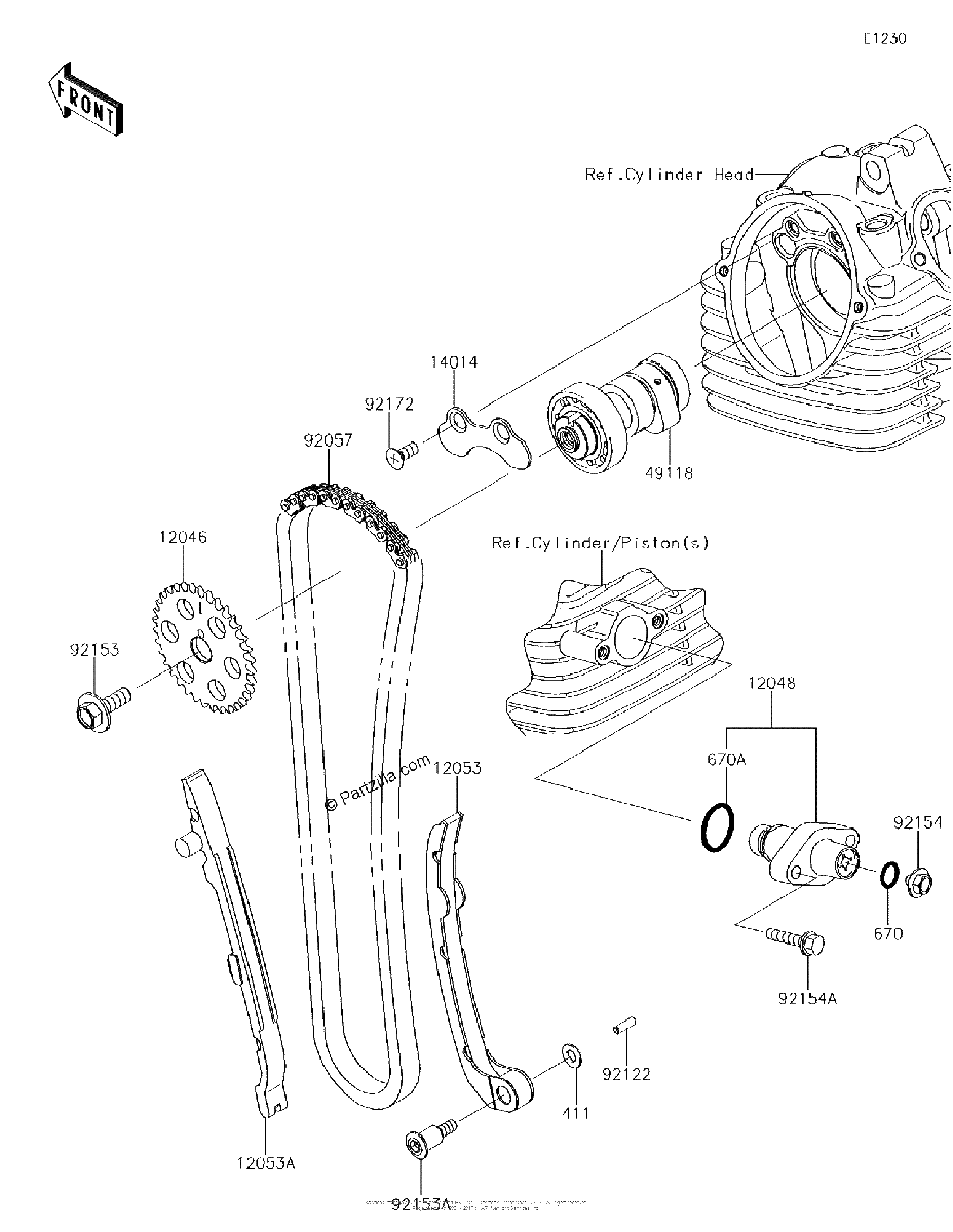 Diagrama de CAMSHAFT S TENSIONER