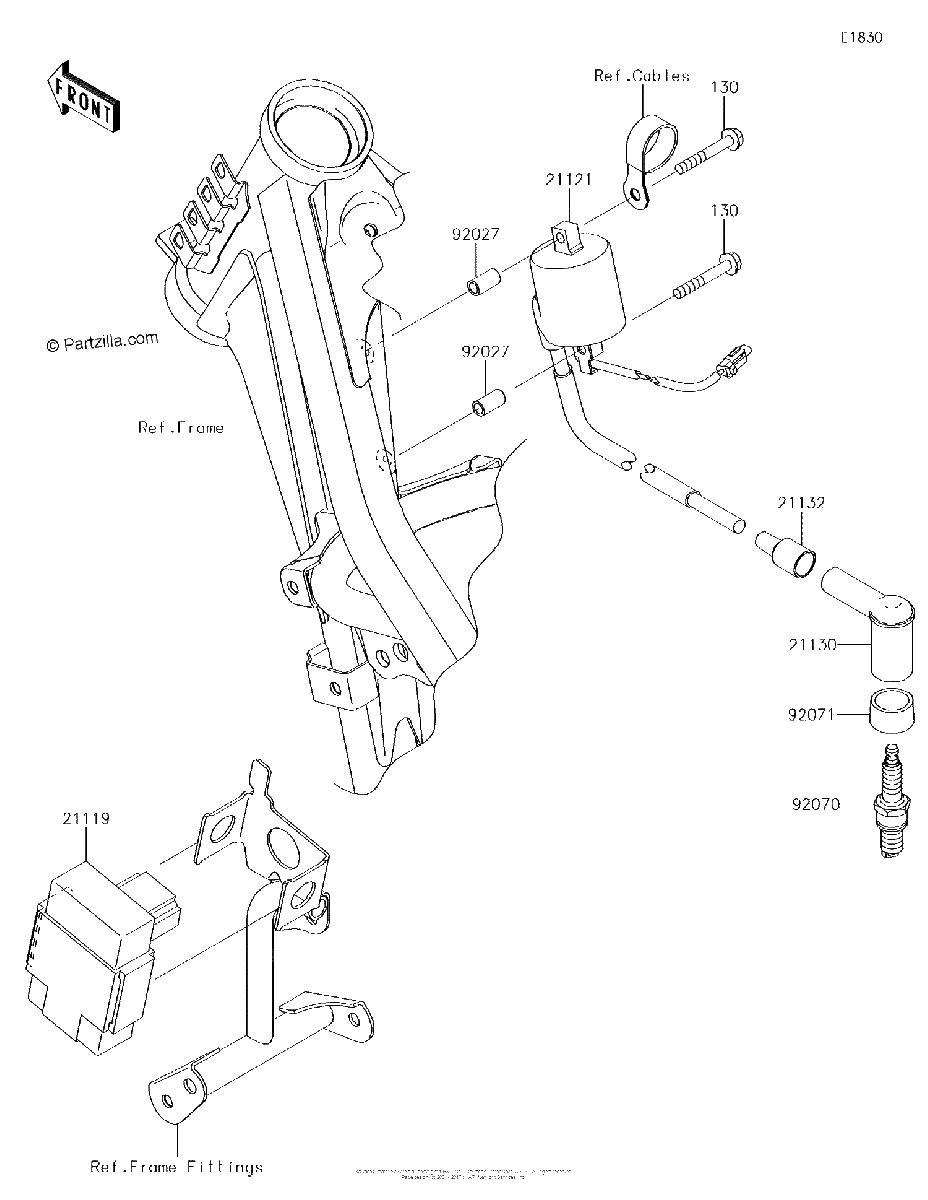 Diagrama de IGNITION SYSTEM