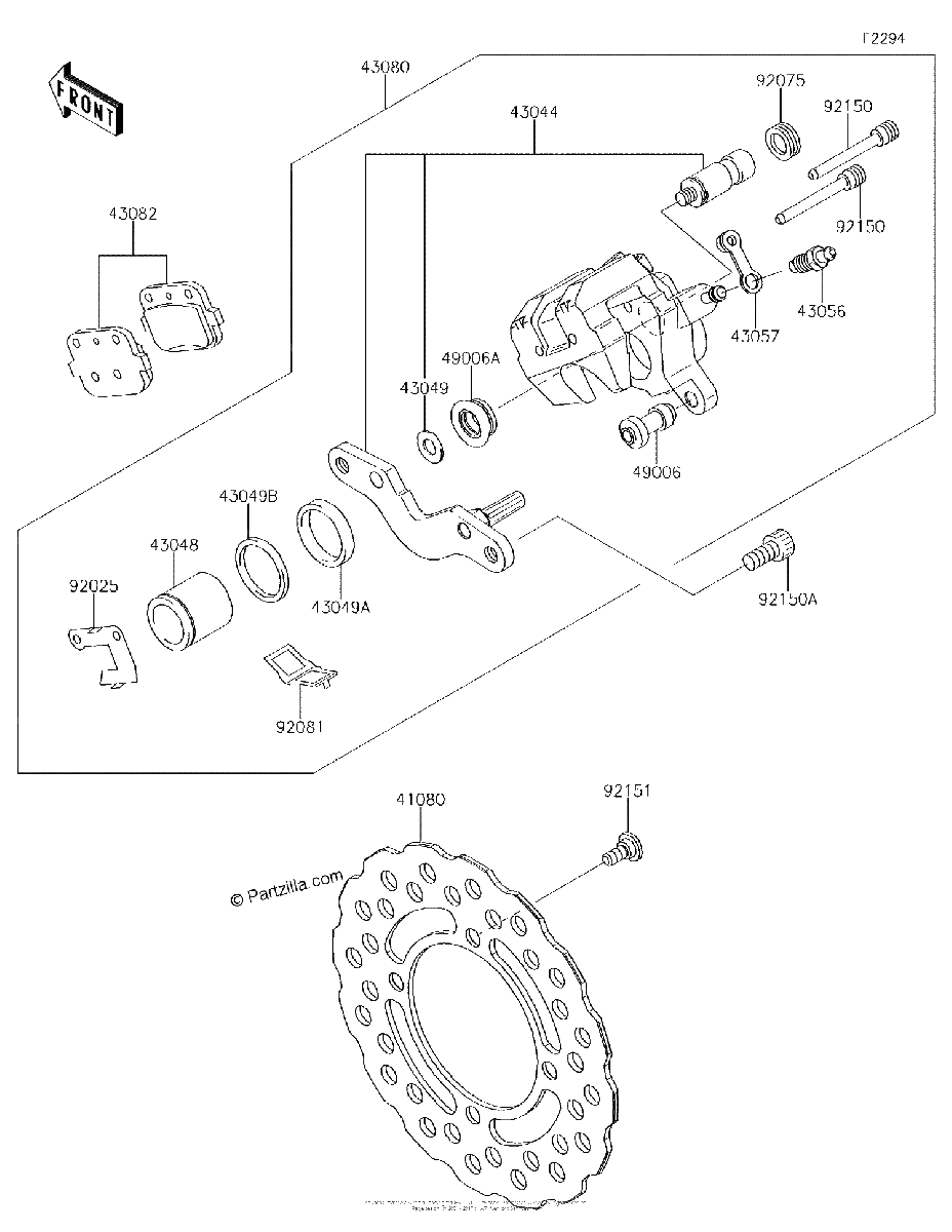 Diagrama de REAR BRAKE