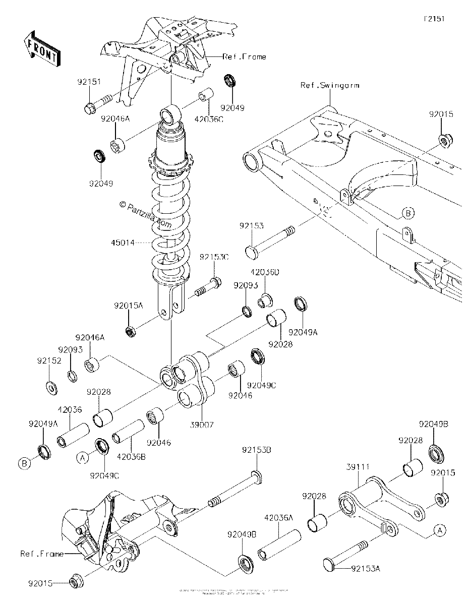 Diagrama de SUSPENSION SHOCK ABSORBER