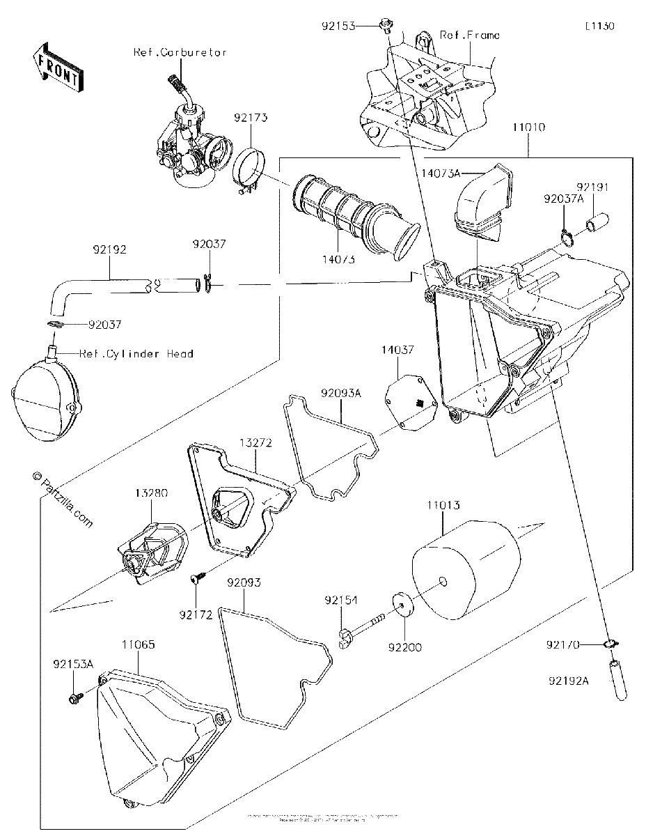 Diagrama de AIR CLEANER