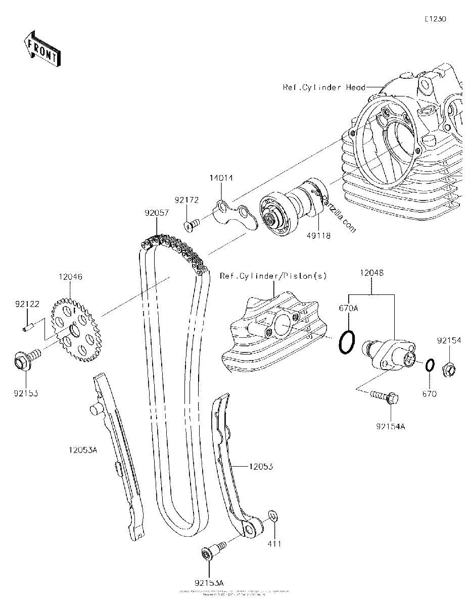 Diagrama de CAMSHAFT S TENSIONER