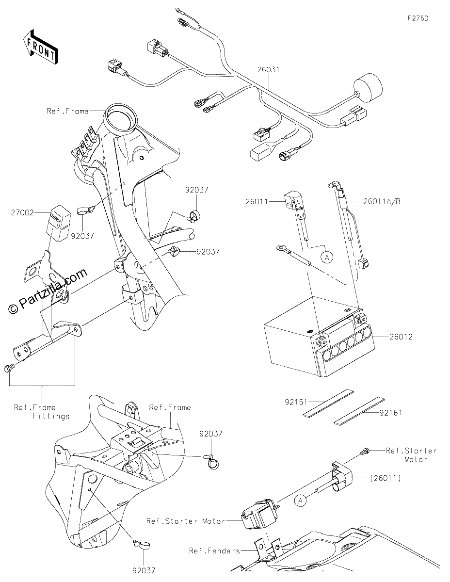 Diagrama de CHASSIS ELECTRICAL EQUIPMENT