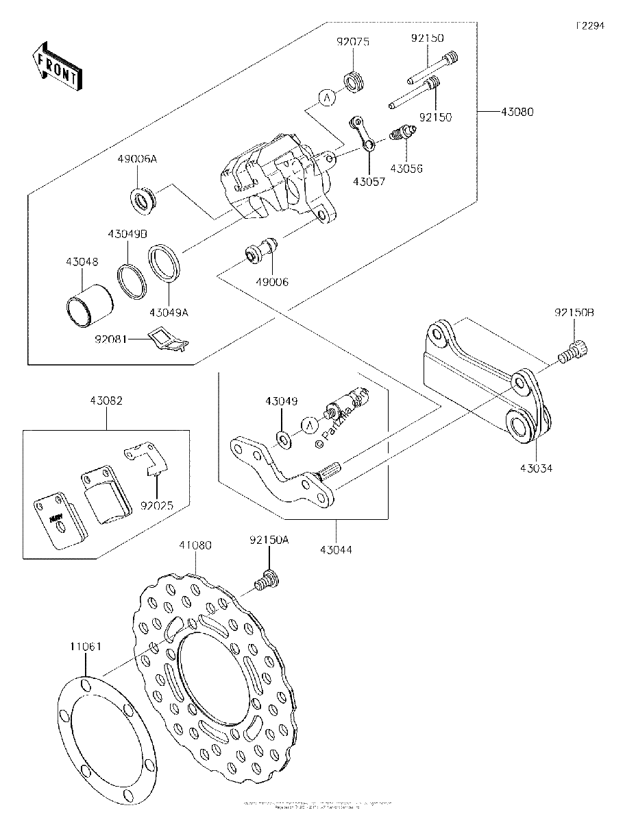 Diagrama de REAR BRAKE