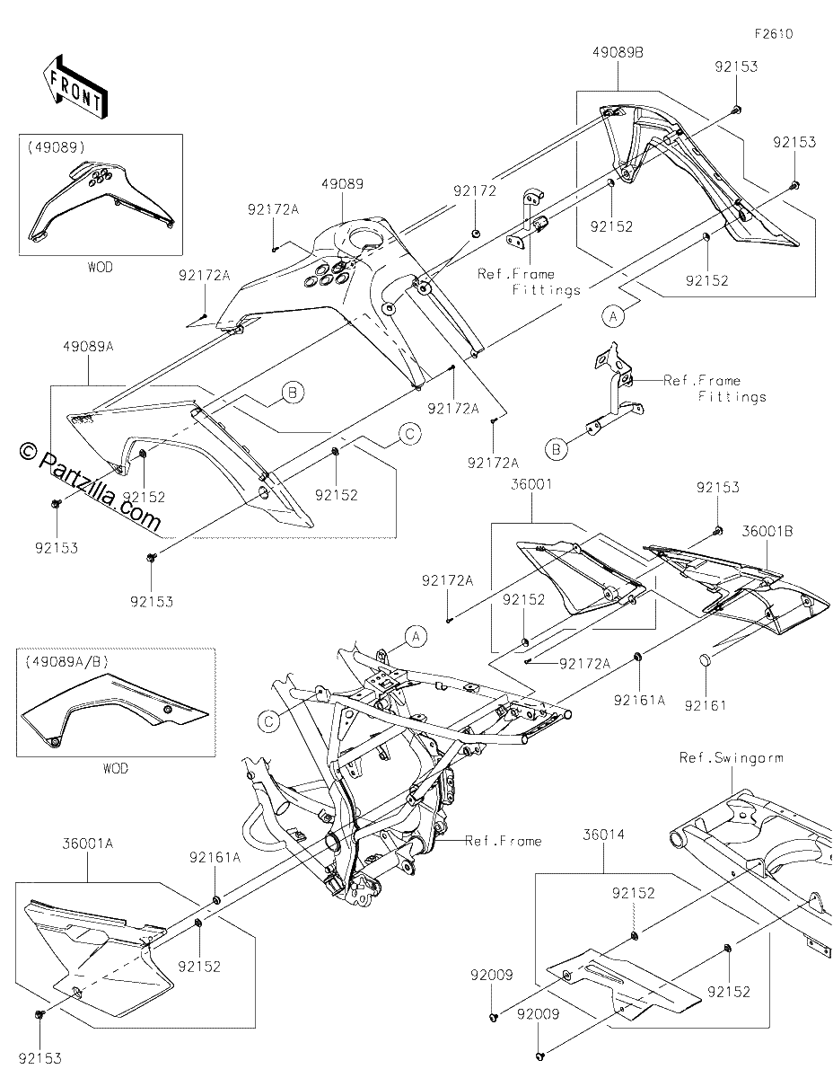 Diagrama de SIDE COVERS CHAIN COVER CHF CJF