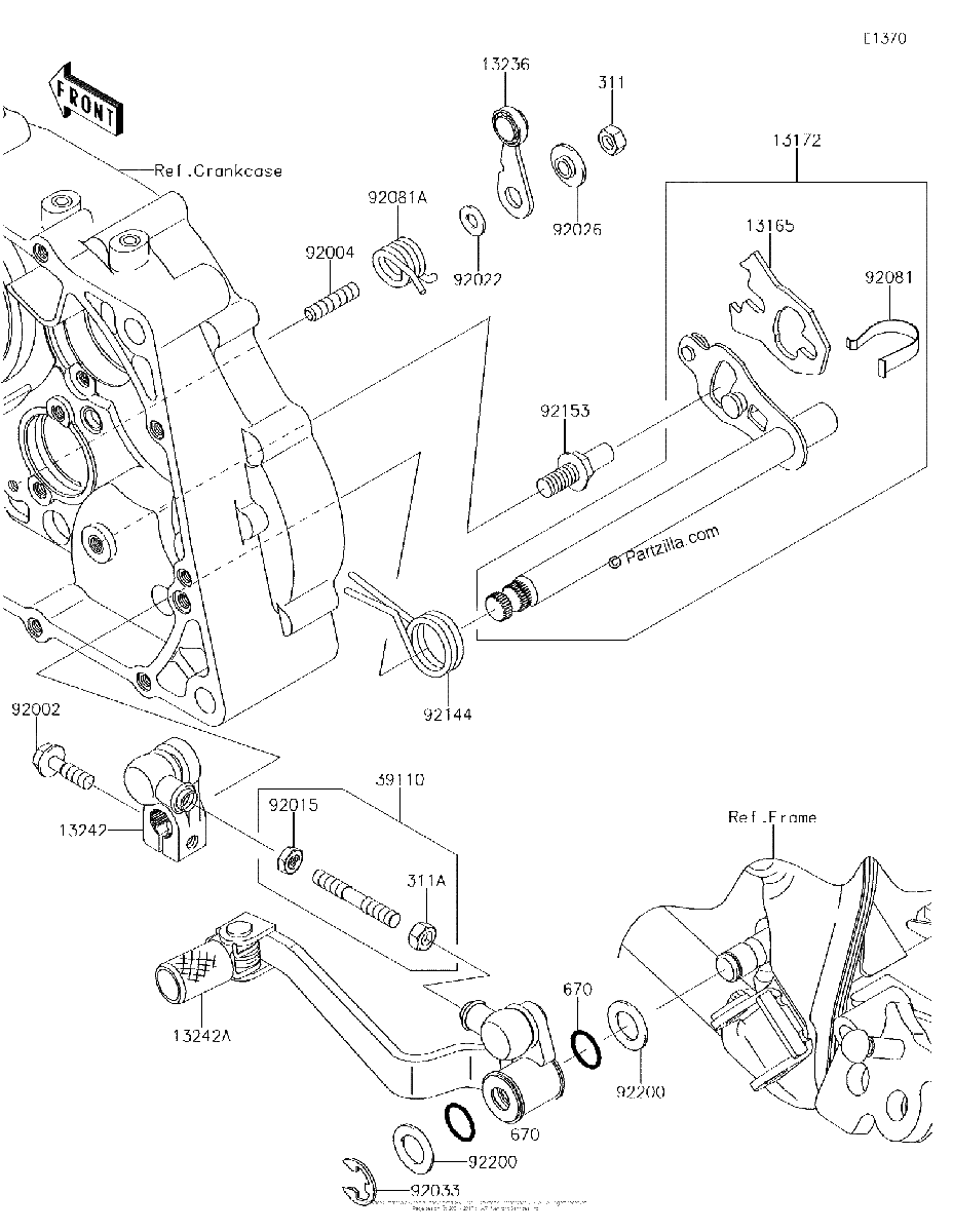 Diagrama de GEAR CHANGE MECHANISM