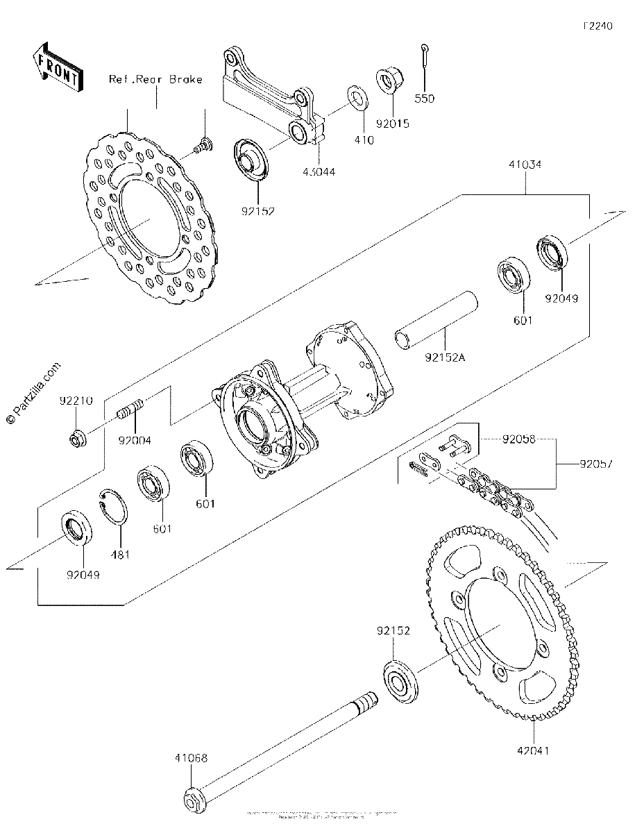 Diagrama de REAR HUB