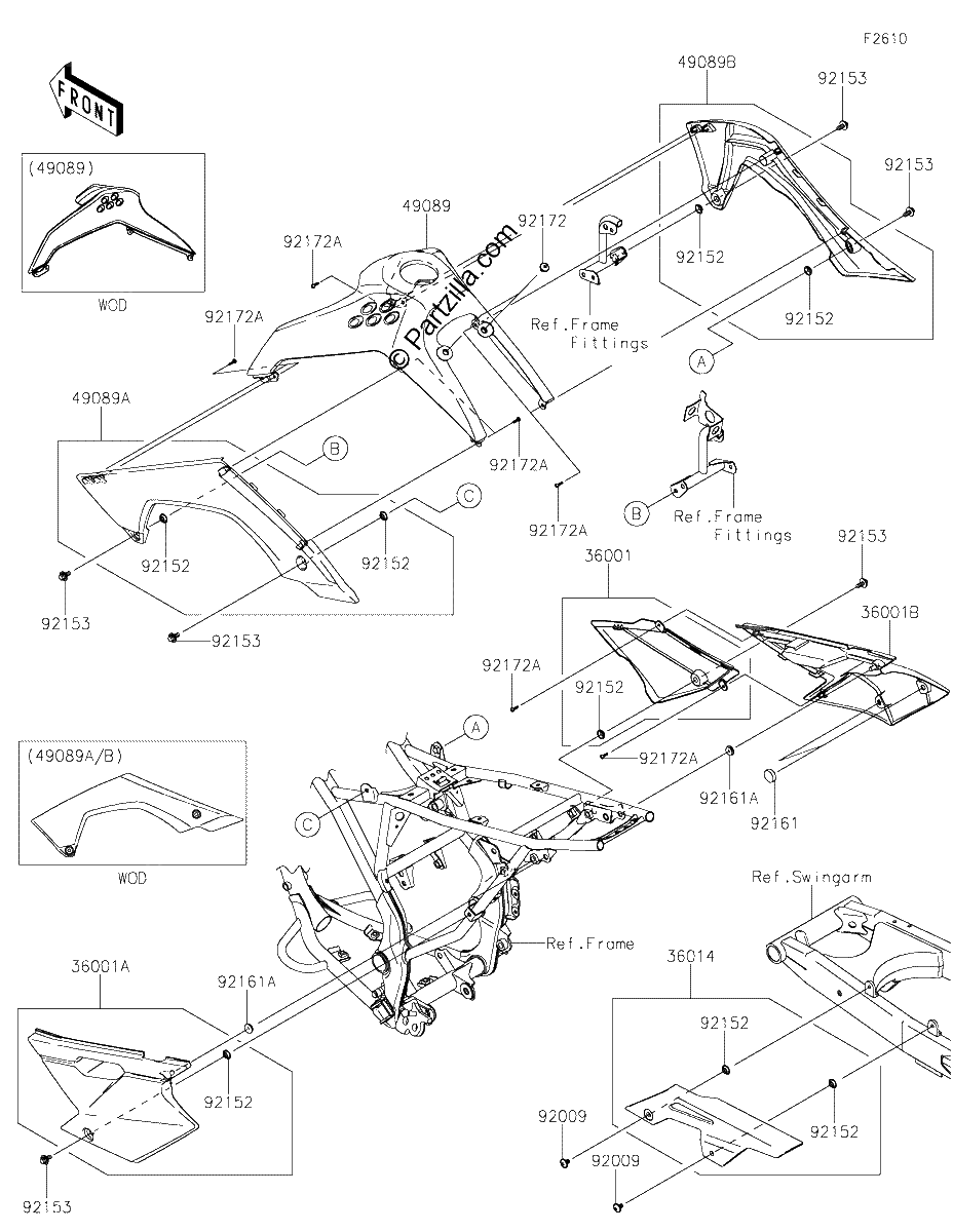 Diagrama de SIDE COVERS CHAIN COVER BHF BJF