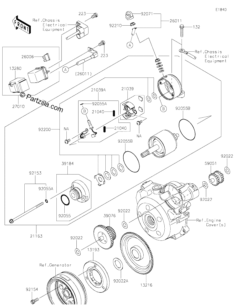 Diagrama de STARTER MOTOR