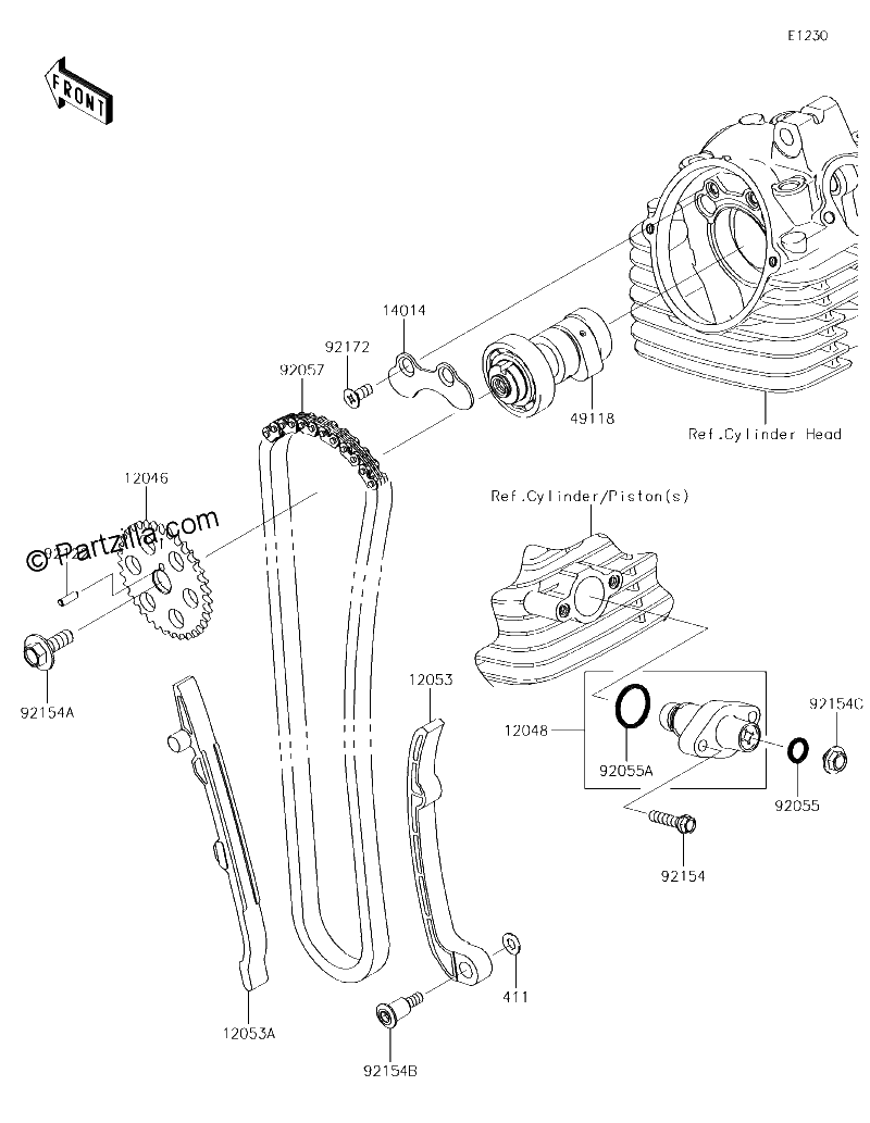Diagrama de CAMSHAFT S TENSIONER