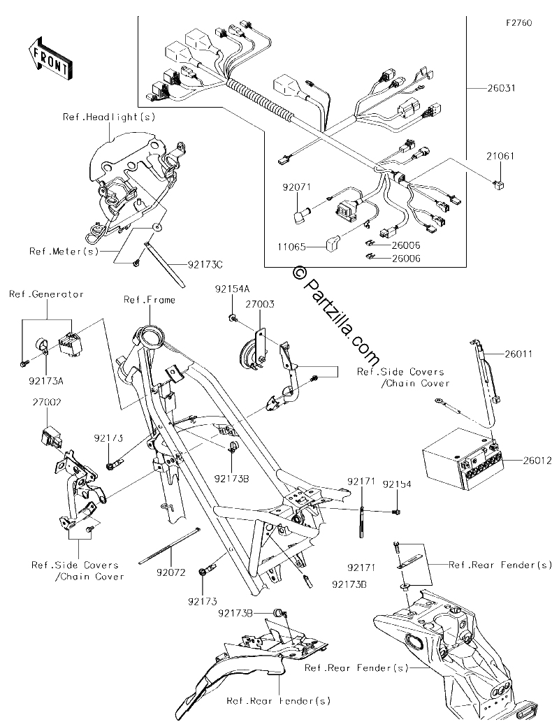 Diagrama de CHASSIS ELECTRICAL EQUIPMENT