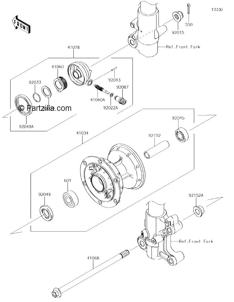 Diagrama de FRONT HUB