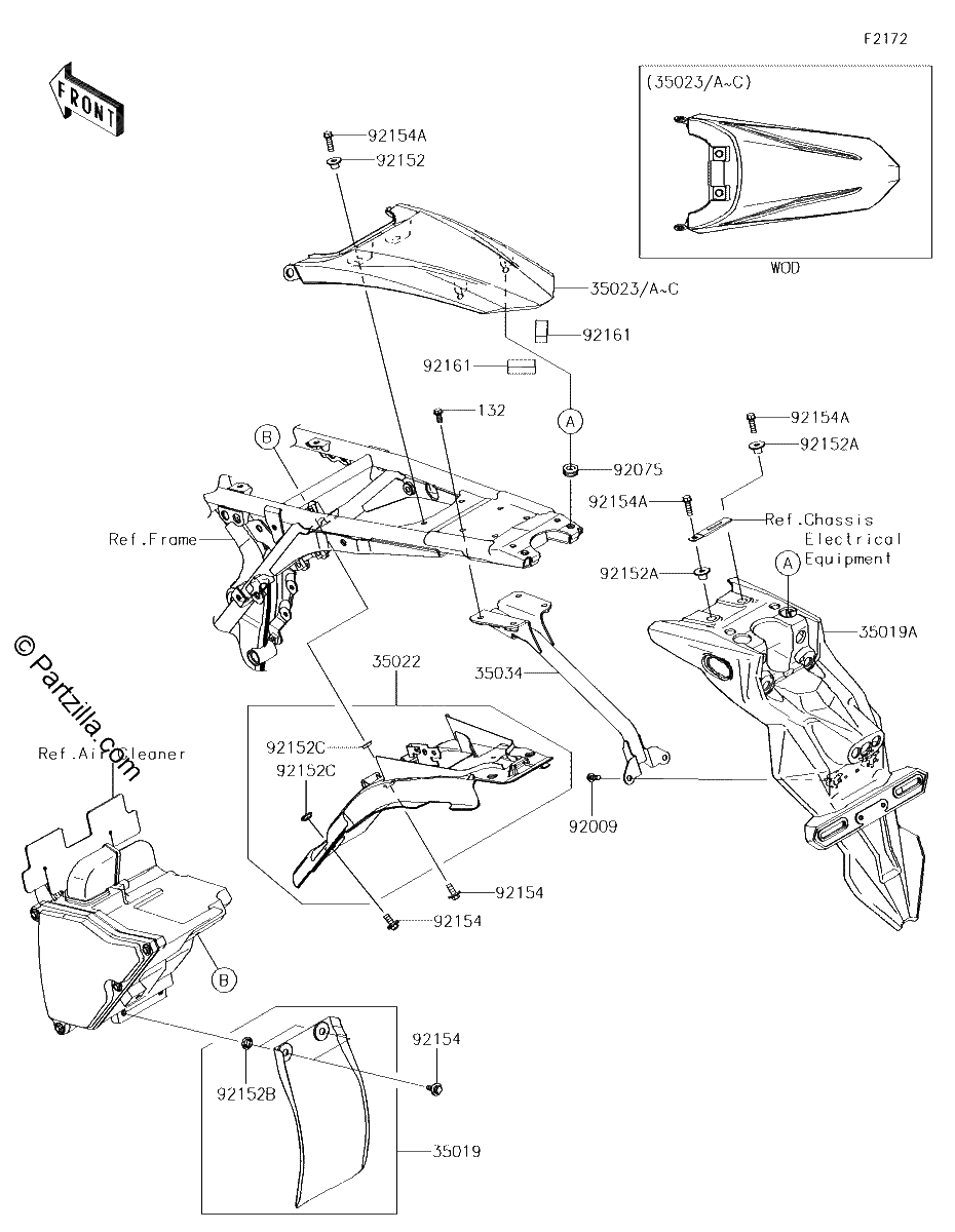 Diagrama de REAR FENDER S