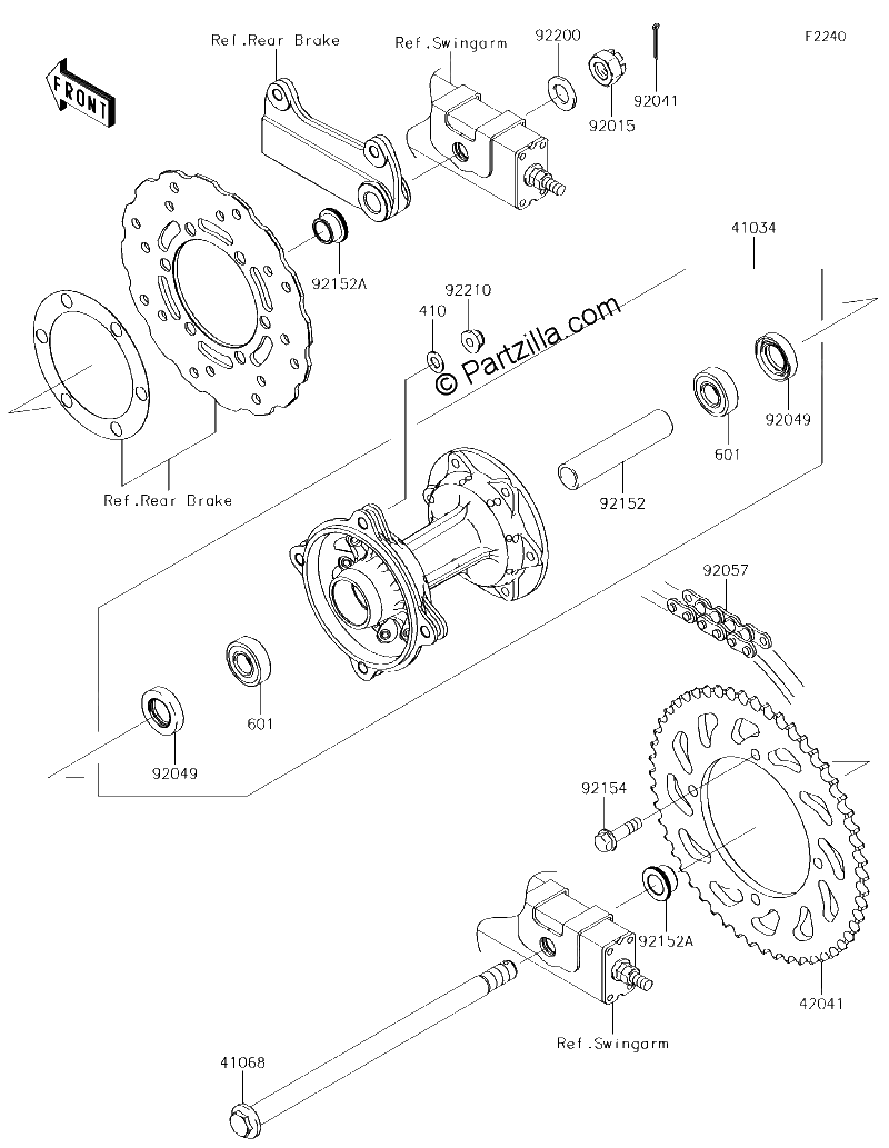 Diagrama de REAR HUB