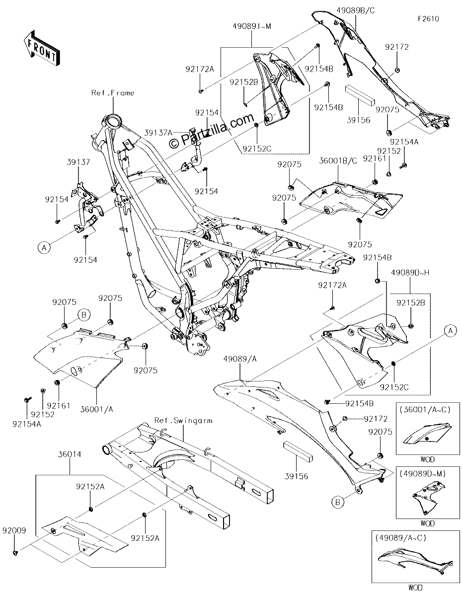 Diagrama de SIDE COVERS CHAIN COVER