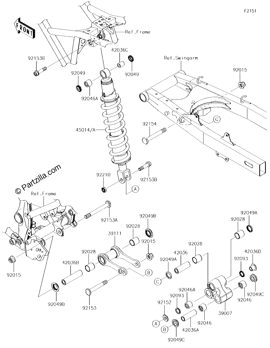 Diagrama de SUSPENSION SHOCK ABSORBER