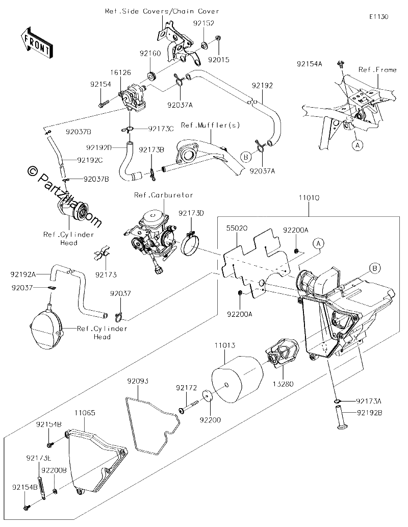 Diagrama de AIR CLEANER