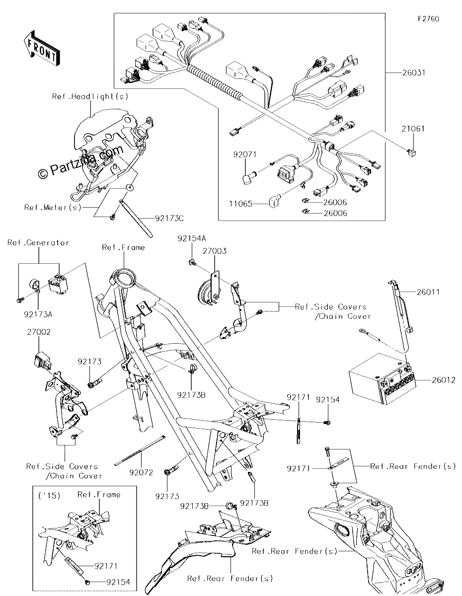 Diagrama de CHASSIS ELECTRICAL EQUIPMENT