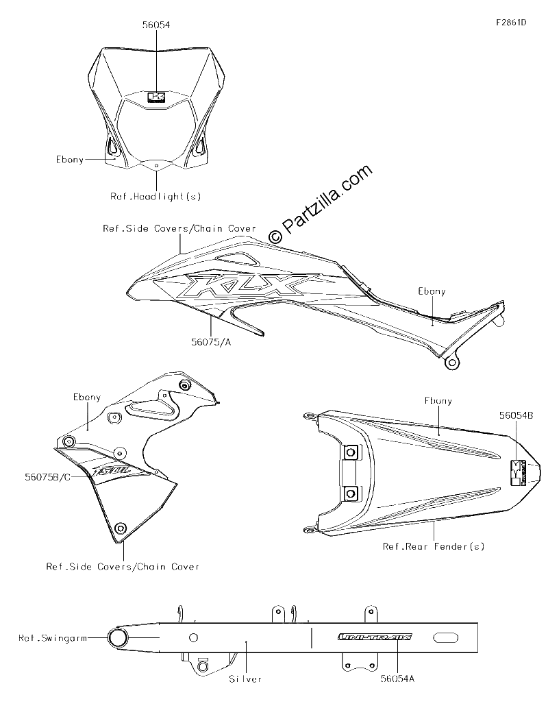 Diagrama de DECALS EBONY JHF