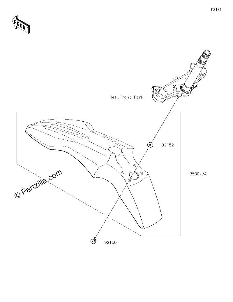 Diagrama de FRONT FENDER S
