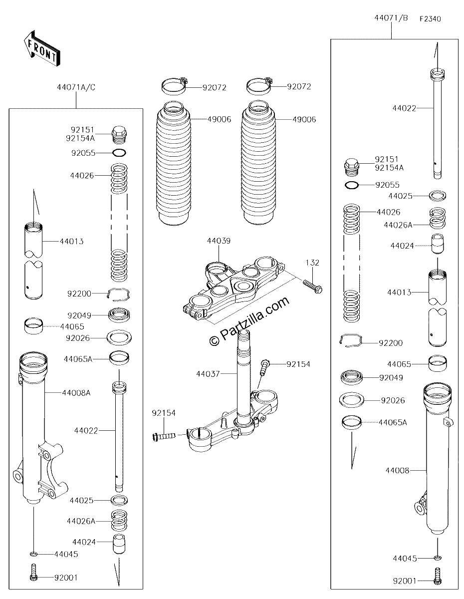 Diagrama de FRONT FORK