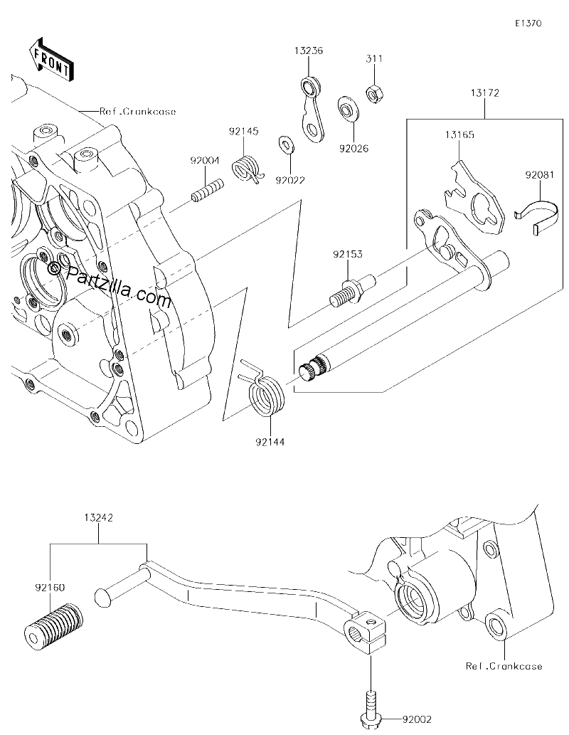 Diagrama de GEAR CHANGE MECHANISM