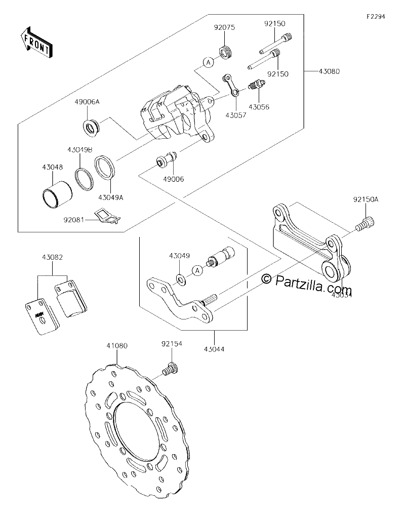 Diagrama de REAR BRAKE