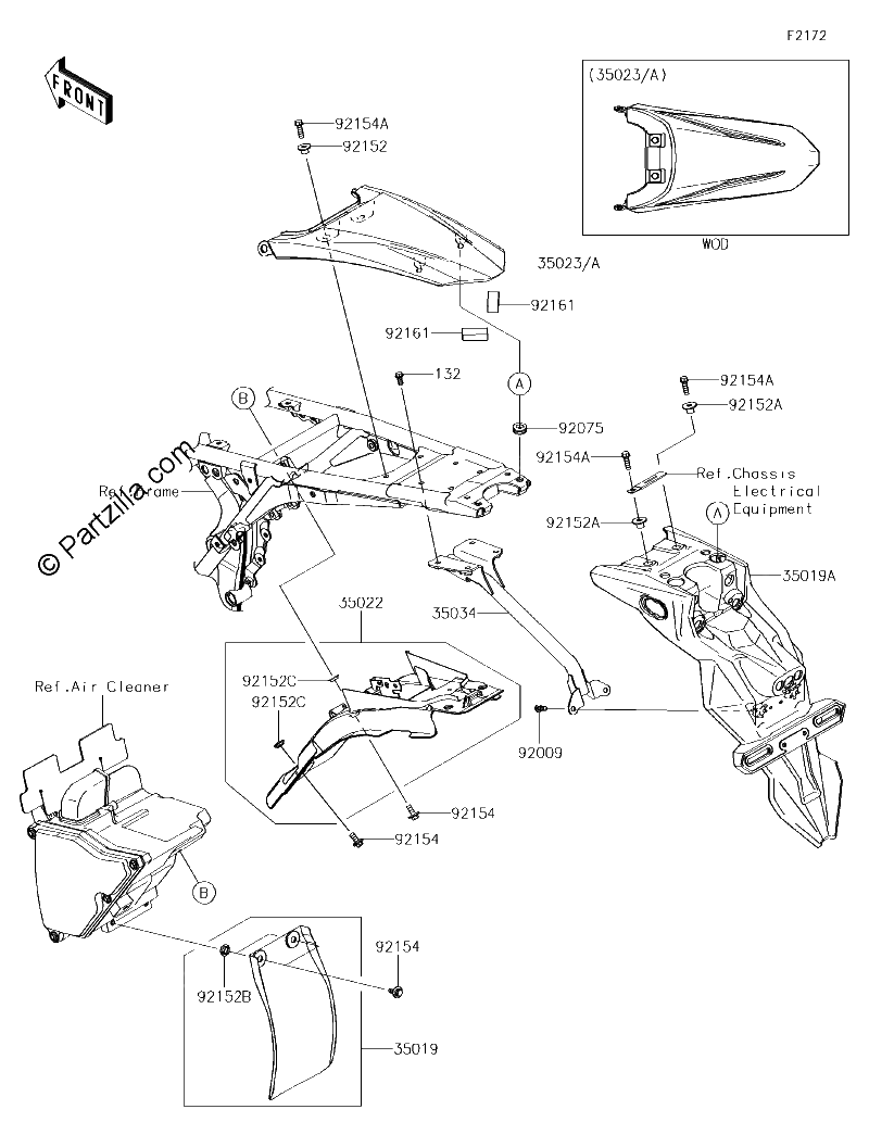 Diagrama de REAR FENDER S