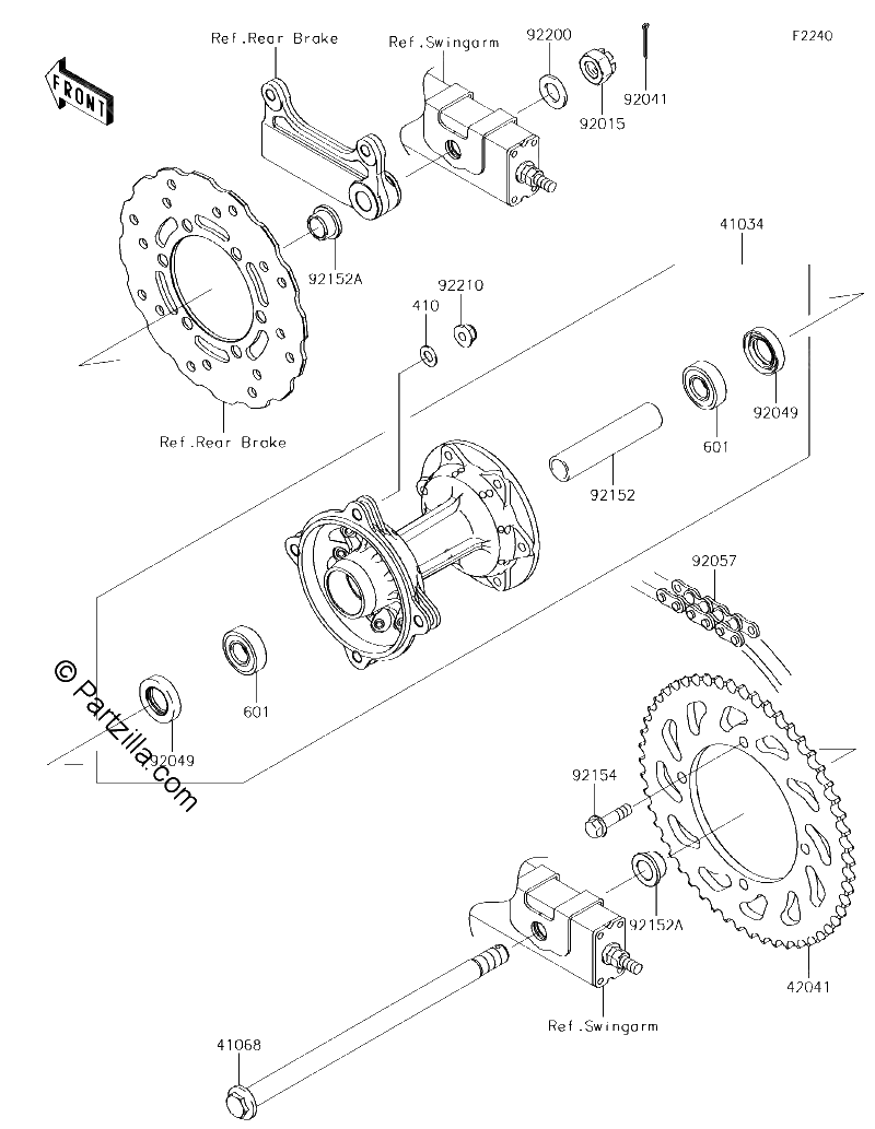 Diagrama de REAR HUB