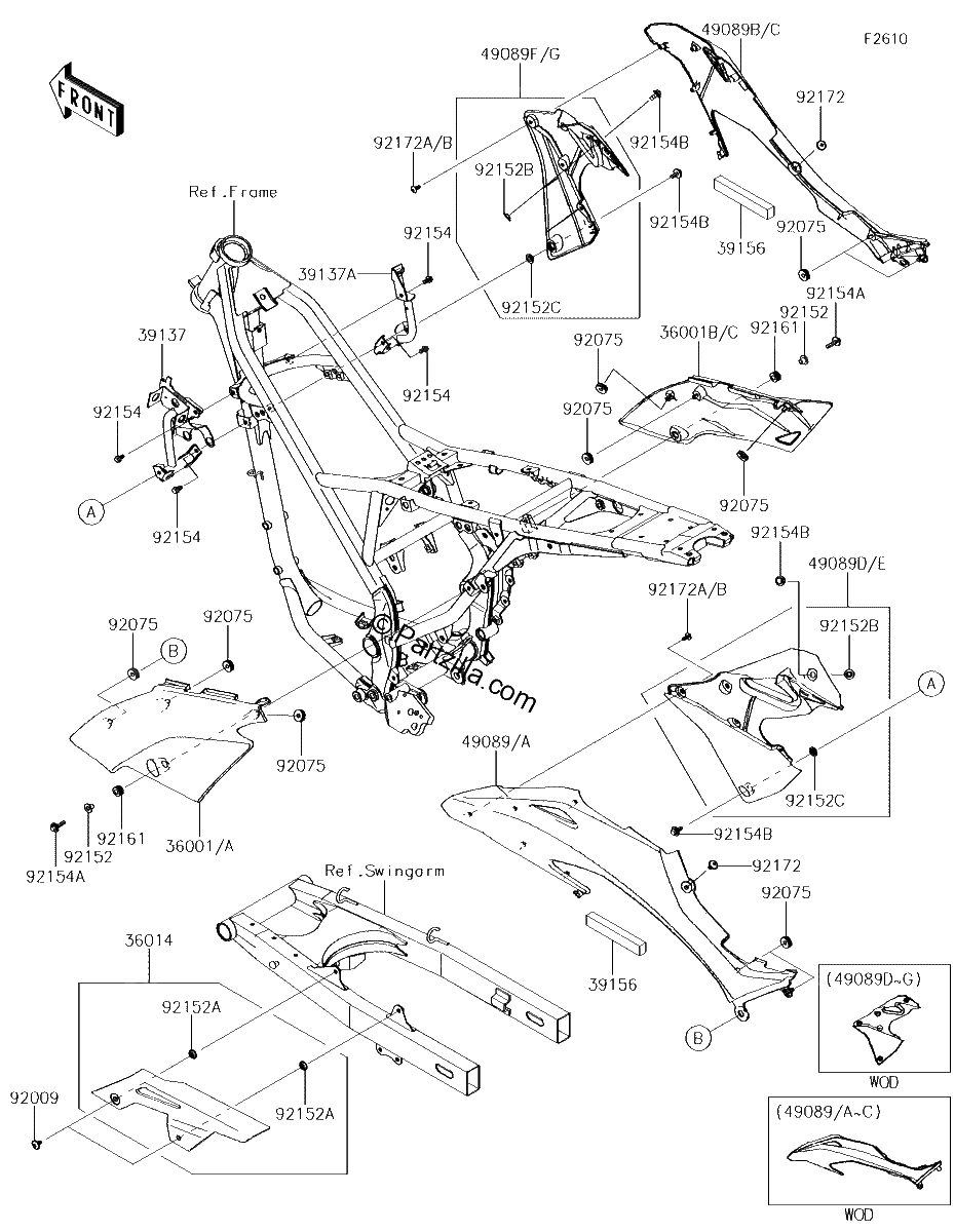Diagrama de SIDE COVERS CHAIN COVER