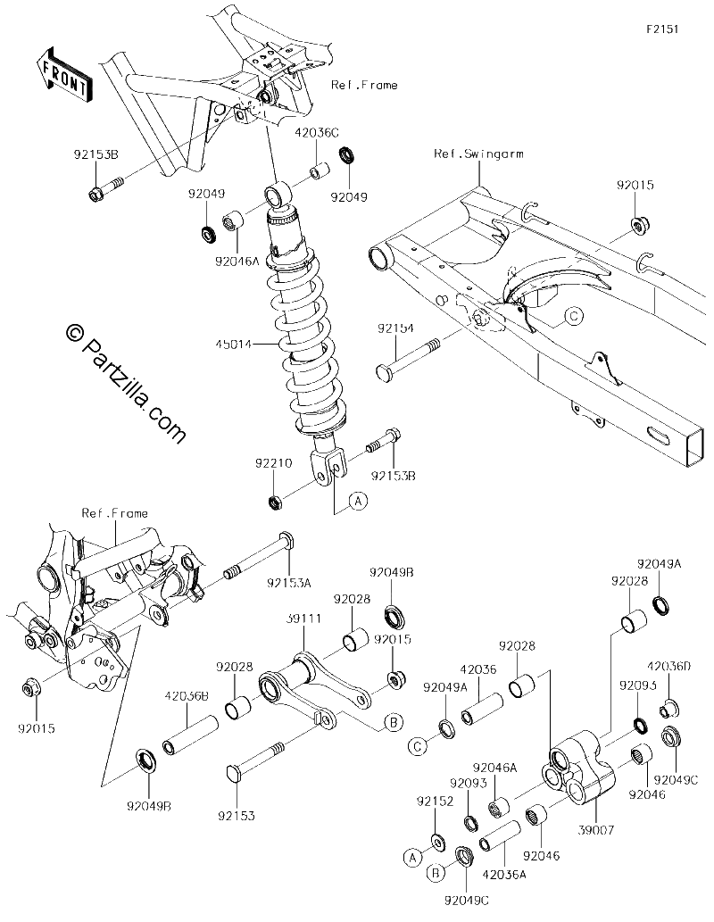 Diagrama de SUSPENSION SHOCK ABSORBER