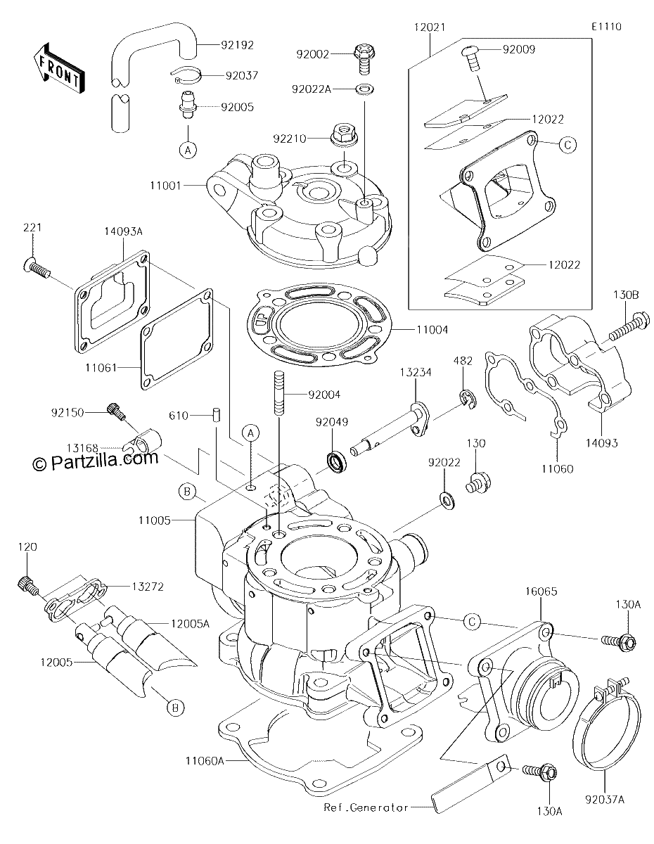 Diagrama de CYLINDER HEAD CYLINDER