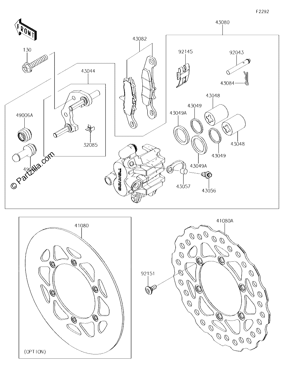Diagrama de FRONT BRAKE