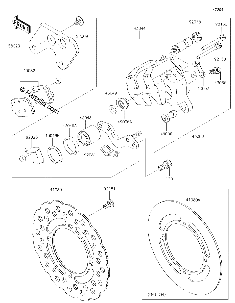 Diagrama de REAR BRAKE