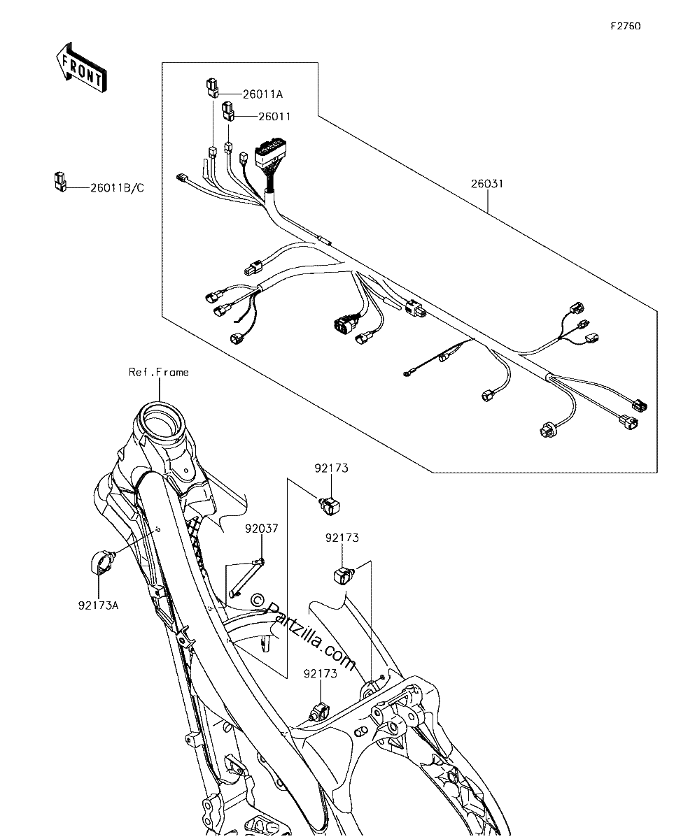 Diagrama de CHASSIS ELECTRICAL EQUIPMENT