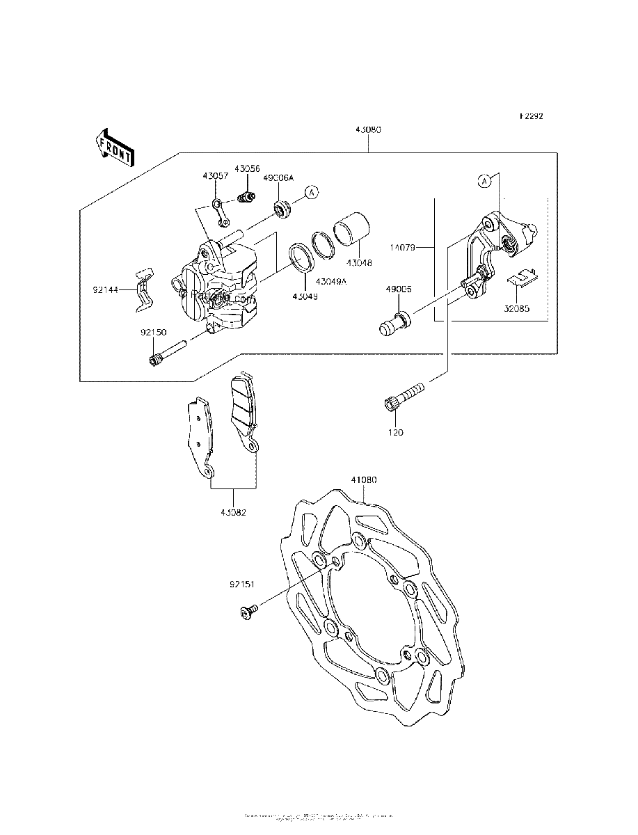 Diagrama de FRONT BRAKE