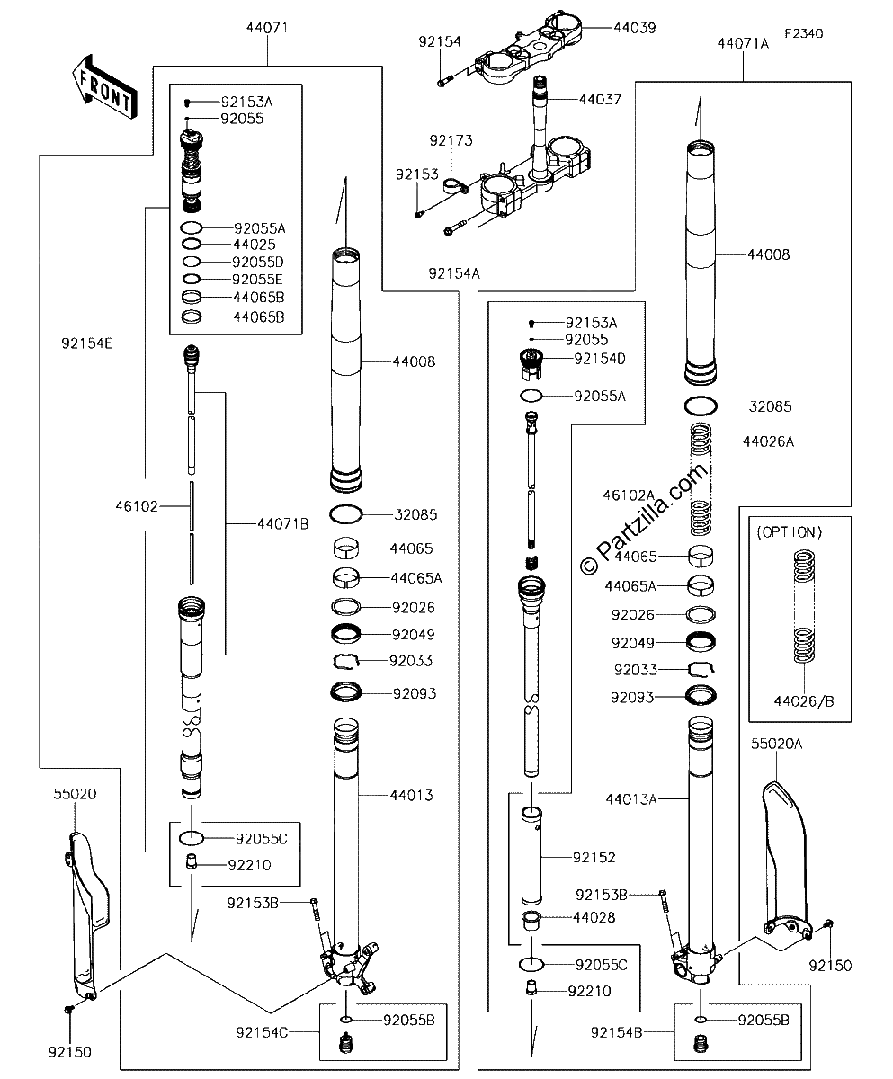 Diagrama de FRONT FORK