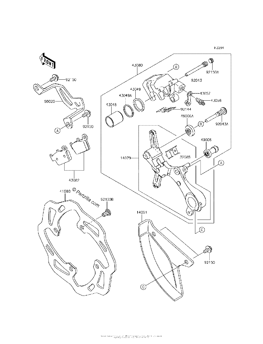 Diagrama de REAR BRAKE