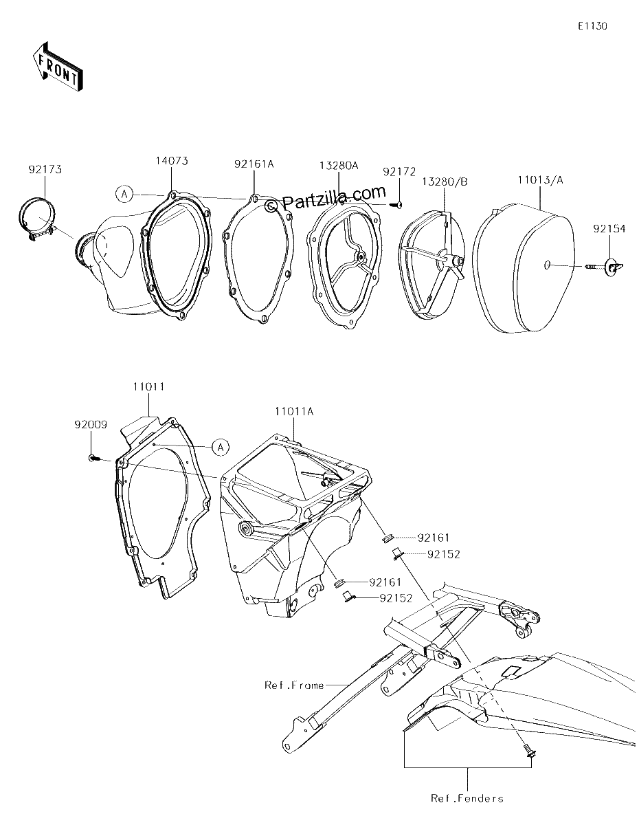 Diagrama de AIR CLEANER