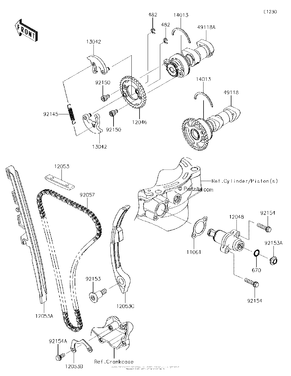 Diagrama de CAMSHAFT S TENSIONER