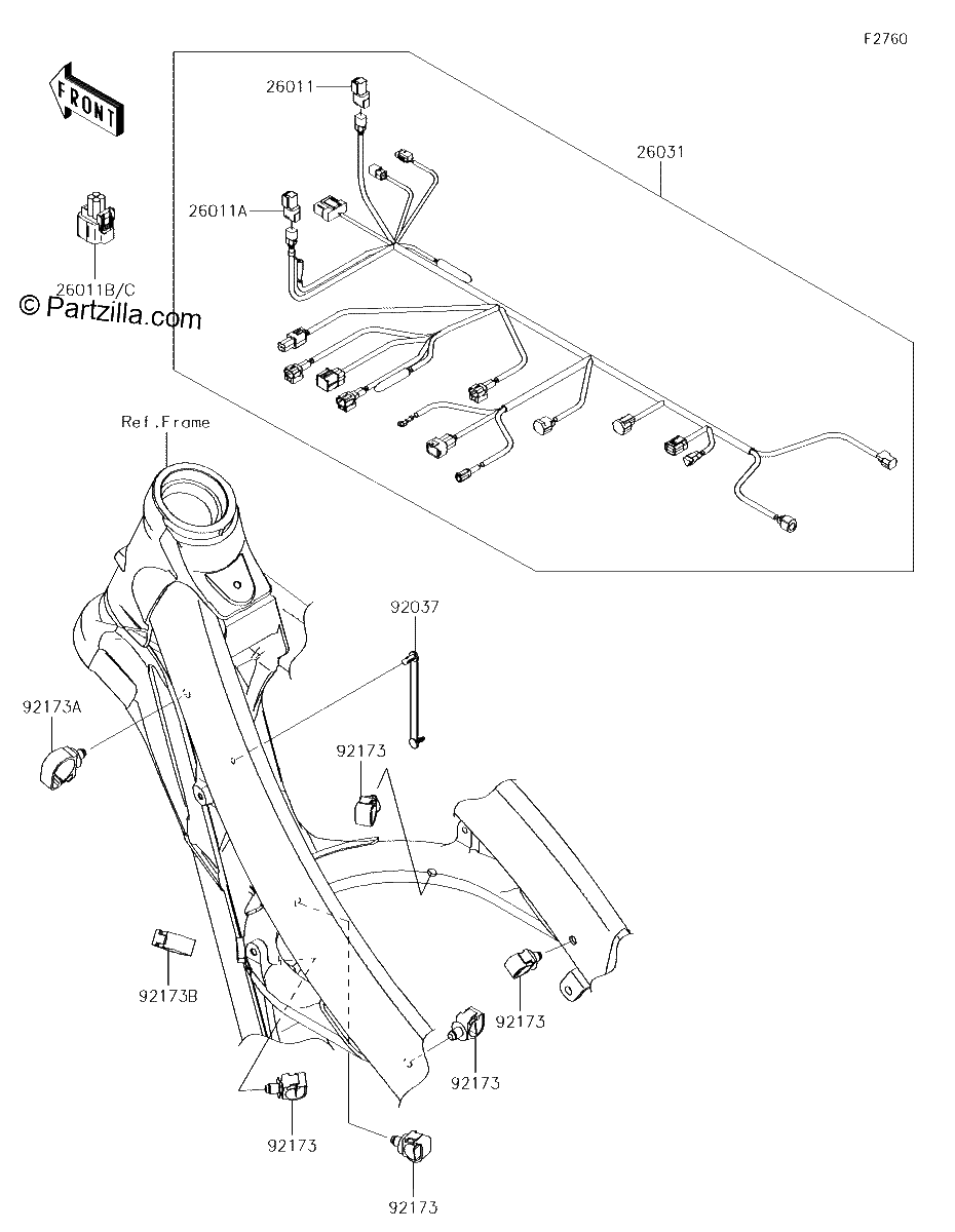 Diagrama de CHASSIS ELECTRICAL EQUIPMENT