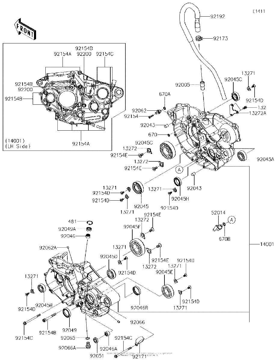 Diagrama de CRANKCASE