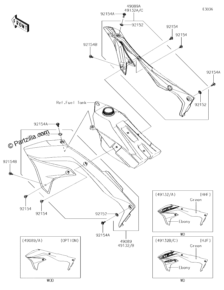 Diagrama de ENGINE SHROUDS