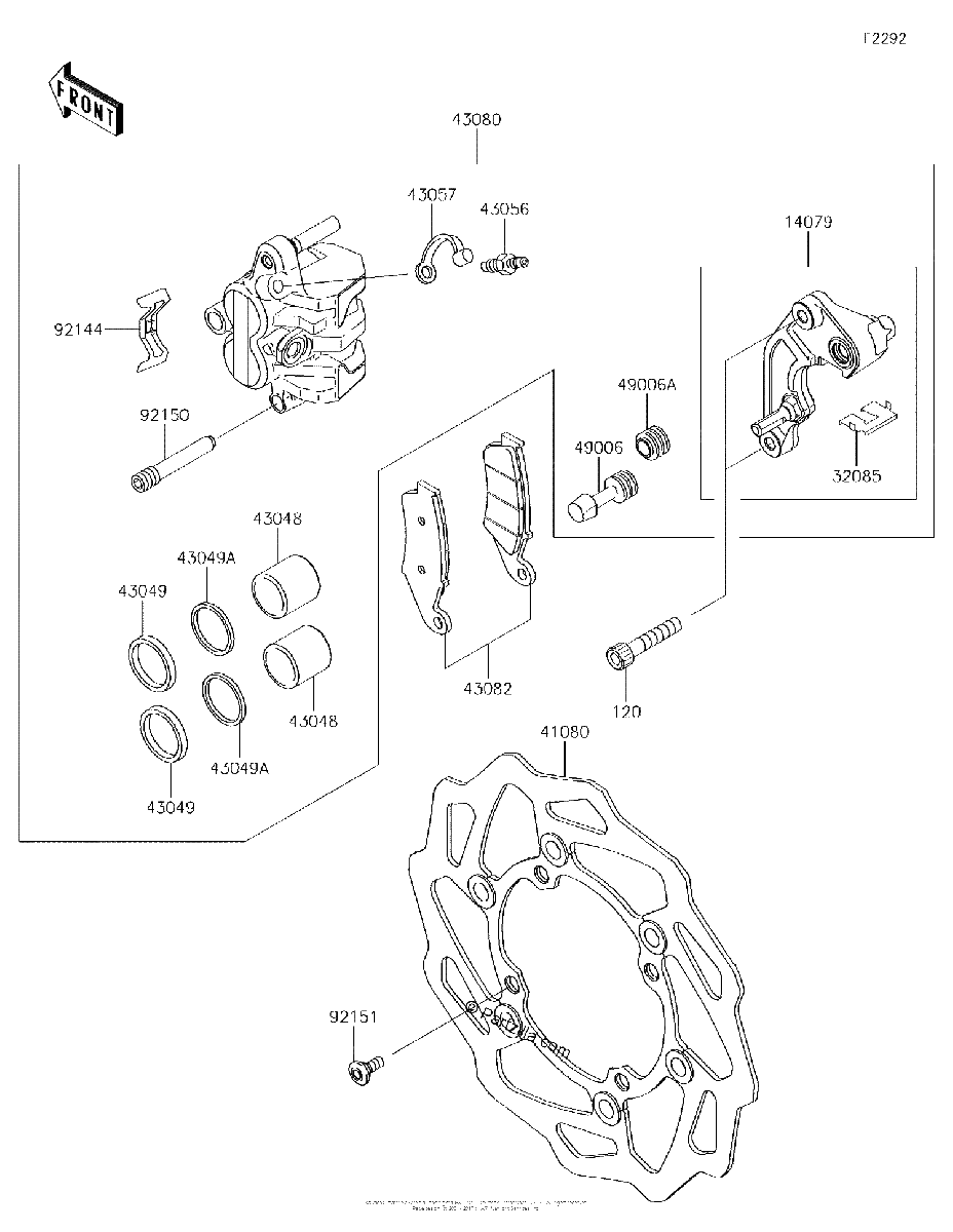 Diagrama de FRONT BRAKE