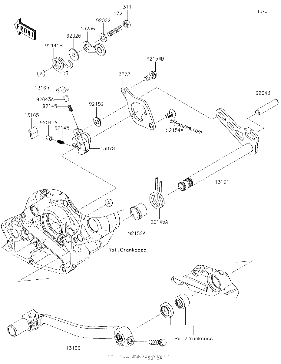 Diagrama de GEAR CHANGE MECHANISM