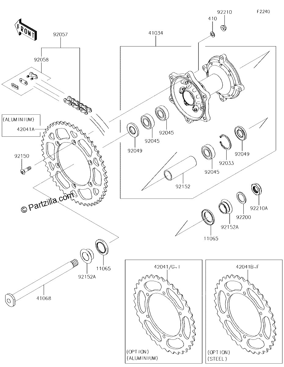 Diagrama de REAR HUB
