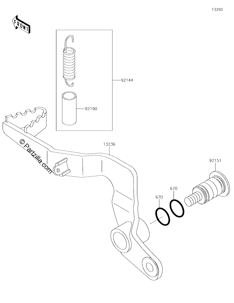 Diagrama de BRAKE PEDAL