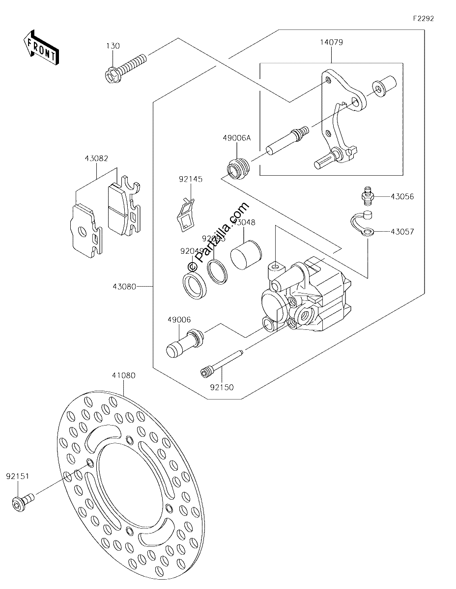 Diagrama de FRONT BRAKE